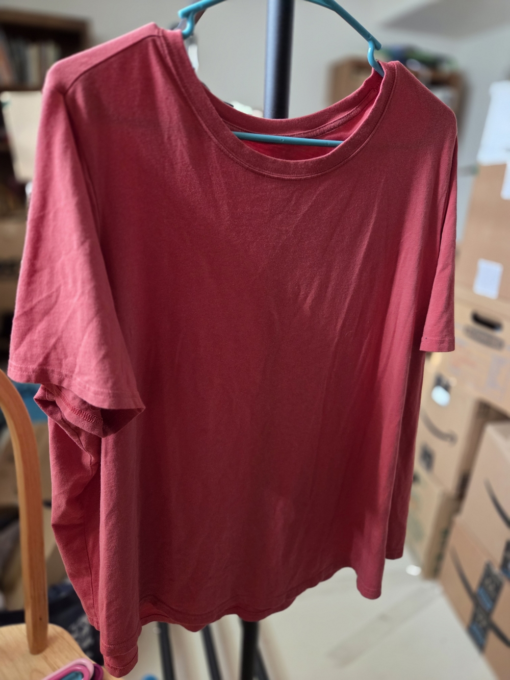 Terra & Sky Short Sleeve Tee in Deep Red
